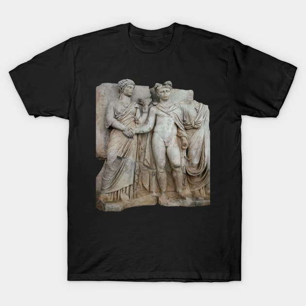 Klaudios and Agrippina Sebastion Relief Classical Art Cut Out T-Shirt by taiche